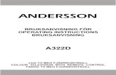ANDERSSON TV A322D