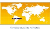 1a. Nomenclatura de Equipos Komatsu