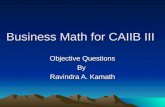 Business Math for CAIIB III.ppt