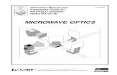 Basic Microwave Optics System Manual WA 9314B
