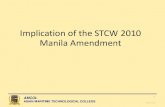 12. Implication of STCW 2010 MLC