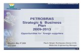 PETROBRAS Strategic & Business Plan 2009-2013 OTC 20091