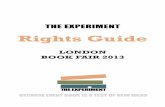The Experiment London Book Fair 2013 Rights Guide