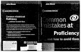 CPE - Common Mistakes at Proficiency