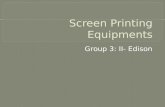 Screen Printing Equipments