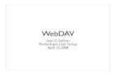 WebDAV - April 15 2008