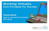 TMA World eClass Webinar: Working Virtually: Core Principles for Success