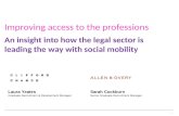 #AGR14 Improving access to the professions - Clifford Chance and Allen & Overy