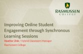 Improving Online Student Engagement through Synchronous Learning Sessions