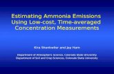 Estimating Ammonia Emissions from Livestock Operations Using Low-Cost, Time-Averaged Concentration Measurements