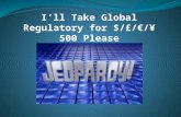 Global regulatory jeopardy