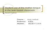 Student Use Of The Mother Tongue In The