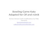 Bowling Game Kata in C# Adapted