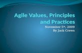 Agile Values, Principles and Practices