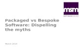 Packaged vs Bespoke Software: Dispelling the Myths