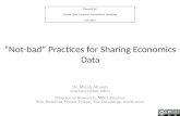 Best Practices for Sharing Economics Data