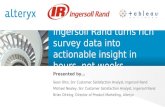 Ingersoll Rand turns rich survey data into actionable insight in hours, not weeks
