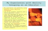 Experiences With Ability Grouping