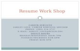 Resume Work Shop