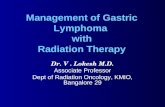 Radiotherapy Of Gastric Lymphoma
