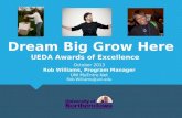 UEDA Summit 2013 - Awards of Excellence - Innovation & Entrepreneurship - Dream Big Grow Here