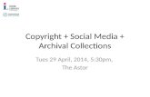 Copyright + social media + archival collections