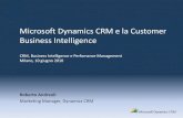 Microsoft Dynamics CRM e la Customer Business Intelligence
