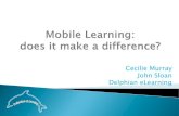 Mobile learning: Does it make a difference -VITTA Nov 2010