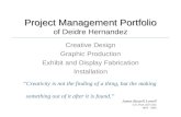 Deidre Hernandez Project Management Portfolio