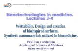 Tighineanu Nanotechnologies in Medicine Lectures 3-4