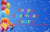 Happy birthday gauri