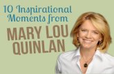 Insights from interview with Mary Lou Quinlan of @justaskawoman and @GodBoxProject
