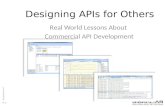 Designing for Others- Commercial API Design (NYC Code Camp)