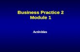 NCV 2 Business Practice Hands-On Support - Activities 1
