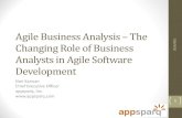 Agile business analysis   the changing role of business analysts in agile software development