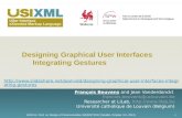 Designing Graphical User Interfaces Integrating Gestures