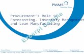 Procurement Role In Forecasting, Inventory Management And Lean Manufacturing Sample