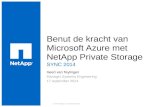 Benut de kracht van Microsoft Azure met NetApp Private Storage