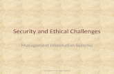 Security And  Ethical  Challenges