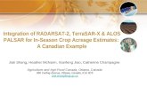 TH4.L09 - INTEGRATION OF RADARSAT-2, TERRASAR-X and ALOS PALSAR DATA FOR IN-SEASON CROP ACREAGE ESTIMATES: A CANADIAN EXAMPLE
