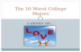 The 10 worst college majors