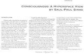 Consciousness, A Hyperspace View - Saul Paul Sirag