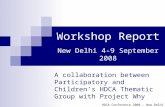 Workshop Report Presentation