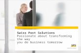 Swiss Post Solutions Company Presentation (English)