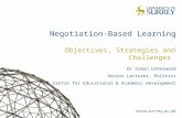 Negotiation-based learning: Objectives, strategies and challenges