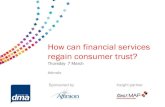 How can financial services regain consumer trust   presentations