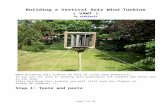 Building a Vertical Axis Wind Turbine