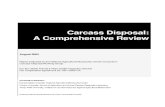 carcass disposal; a comprehensive review