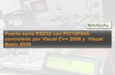 Manual Interfaz con VC++ y VB para puerto serie y PIC16F84A