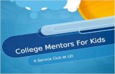 College mentors for kids presentation